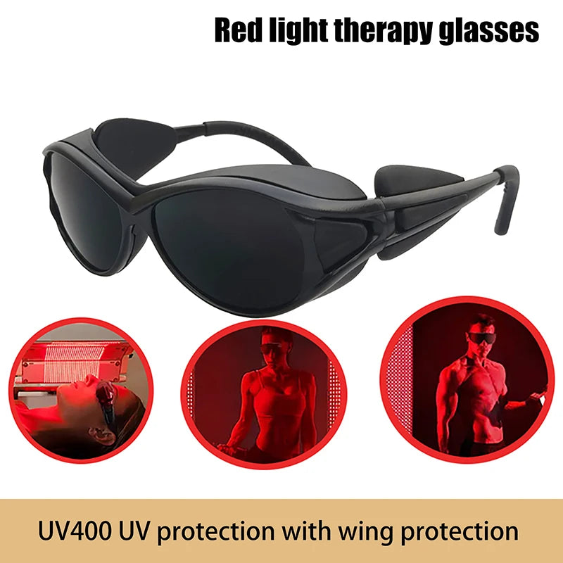 Red LED Infrared Light Protective Glasses Laser Eyes Protection Glasses For Tanning Goggles UV Blocking IPL Laser Safety Glasses
