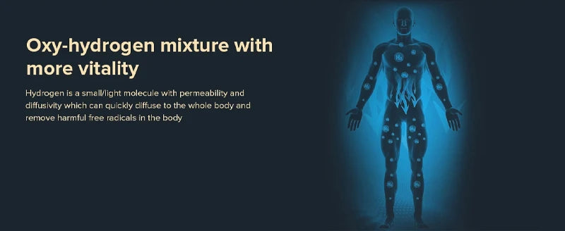 Hydrogen Inhalation Machine 225ml/min PEM Tech Hydrogen Generator 99.99% High Purity Hydrogen Concentrator H2 Oxygen Gas Inhaler