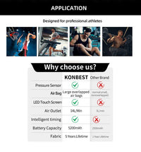 Massager Boots,8 Chambers Electric Sports Recovery Massage Air Compression Boots Therapy Leg Massager Physiotherapy Machine