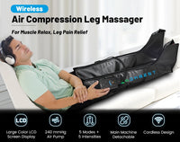 Leg Massager Air Pneumatic Compression Boots Athlete Pump Controller 240mmHg Dropship Therapeutic Leg Recovery Massage Machine