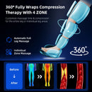 Leg Massager Air Pneumatic Compression Boots Athlete Pump Controller 240mmHg Dropship Therapeutic Leg Recovery Massage Machine
