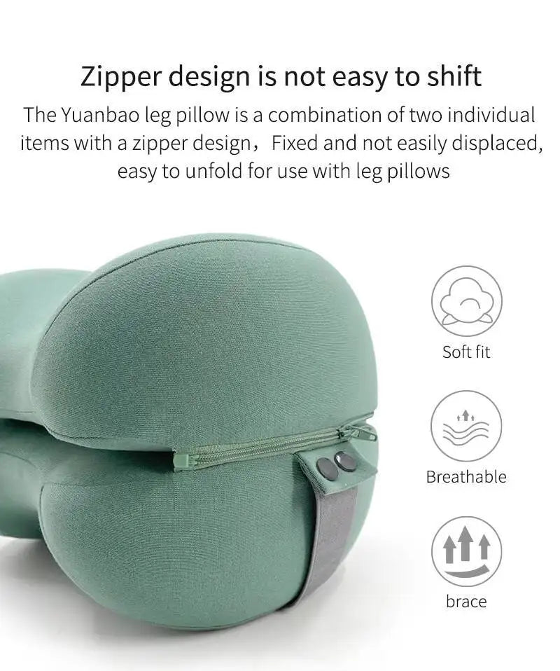 Memory Foam Knee Pillow for Side Sleepers with Straps Soft Leg & Knee Pillow memory foam leg pillow for side sleepers