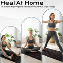 Luxuryade B190 Pemf FlR Infrared Heating Mat Crystal Amethyst Therapy Heating Photon Red Light PEMF Infrared Massage Mattress