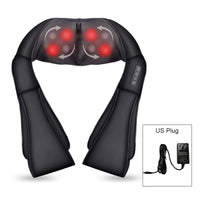 Neck and Shoulder Massager Heated Back Massager U Shape Deep Kneading Electric Massage Pillow For Neck Waist Leg Body
