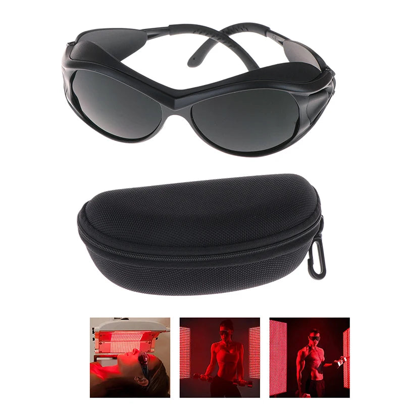 Red LED Infrared Light Protective Glasses Laser Eyes Protection Glasses For Tanning Goggles UV Blocking IPL Laser Safety Glasses