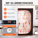 Portable Steam Sauna Tent Full Size 1000W Personal Sauna Blanket W/ Chair