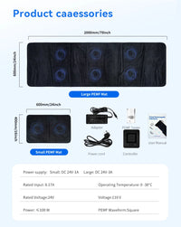 PEMF Therapy Mat 200×60cm — Magnetic Frequency Healing for Full-Body Wellness
