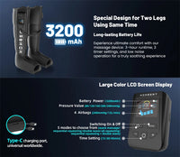 Leg Massager Air Pneumatic Compression Boots Athlete Pump Controller 240mmHg Dropship Therapeutic Leg Recovery Massage Machine