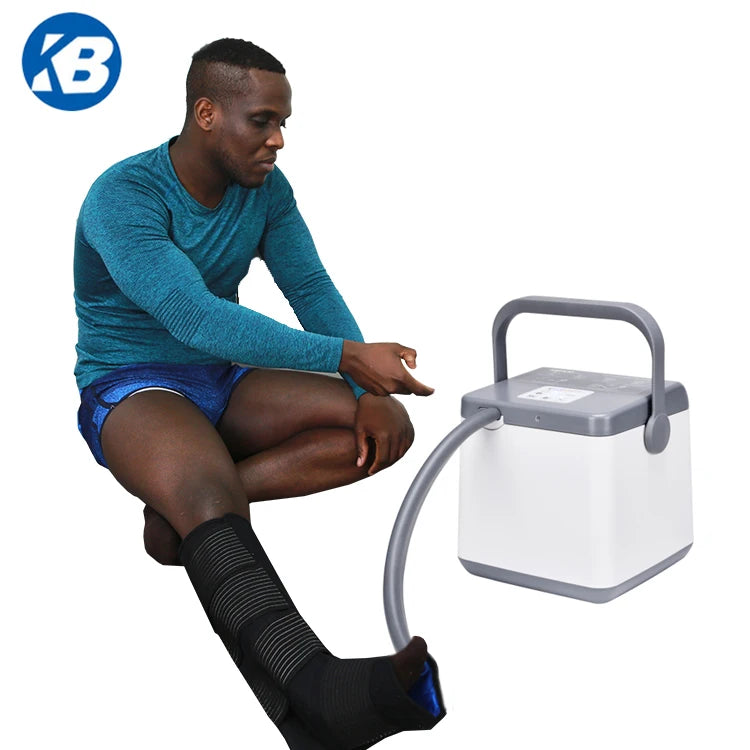 Leg MassagerHome Portable Physiotherapy Leg Cryotherapy Ice Cooler Cryo Cold Water Compression Therapy System Machine Pad