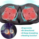 Neck and Shoulder Massager Heated Back Massager U Shape Deep Kneading Electric Massage Pillow For Neck Waist Leg Body