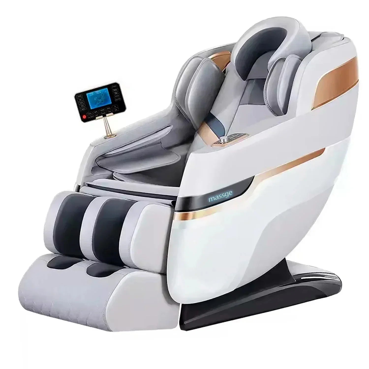 4D SL Tracking Massage Chair, Zero Gravity Recliner Chair, Full Body Airbag Massage Sofa, Office Chair with Touch Screen, 3-Year