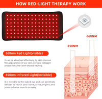 NEW LED Red Light Belt 660nm&850nm Infrared Light Therapy Pad for Body Fatigue Deep Therapy for Back Knee Hands Feet Relief