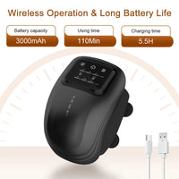 Cordless Heated Knee Massager — Vibration & Heat Therapy for Joint Relief