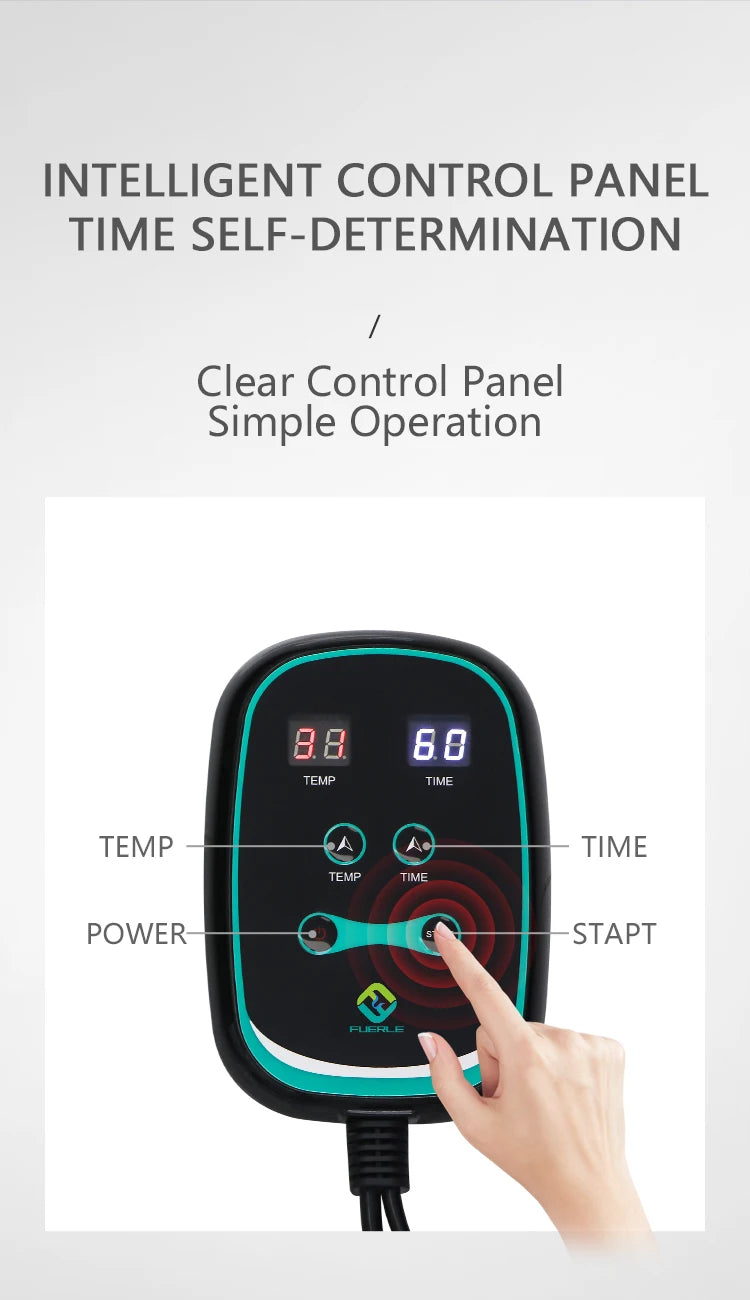 Portable Infrared Sauna Blanket 86-167℉ Carbon Fiber Heating Velcro Non-toxic Waterproof Detox Weight Loss Relaxation Home Spa